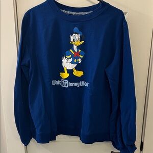 Disney Blue Donald Duck Crewneck